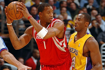 McGrady frente a Kobe Bryant