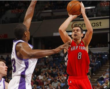 Calderon en la derrota de los Raptors frente a Sacramento
