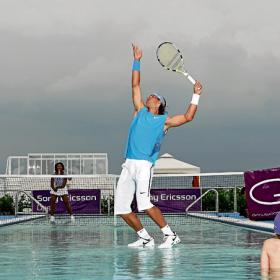 Nadal participó en un acto promocional junto a Serena Williams