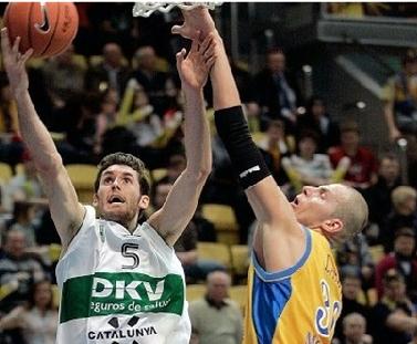 Rudy Fernandez en un partido de Copa ULEB