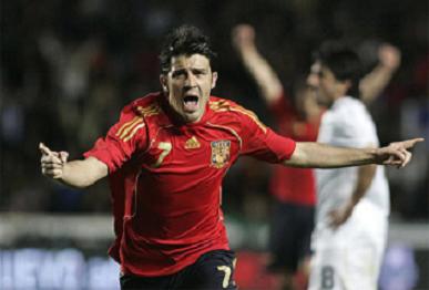 Villa marco en el partido frente a Italia