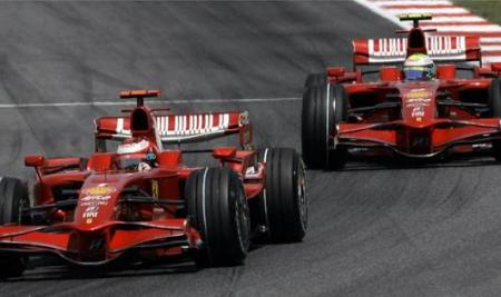 Los Ferrari dominaron en Montmelo