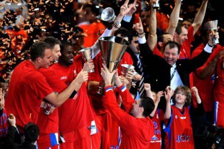 CSKA de Moscu, campeon de la Euroliga 2008 en la Final Four de Madrid