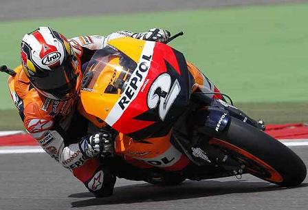 Dani Pedrosa, saldrá segundo en Assen tras Stoner