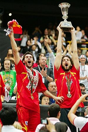 Rudy Fernandez y Pau Gasol