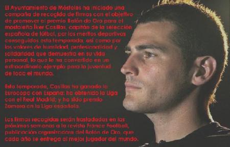 Apoyo para que Casillas sea balon de oro