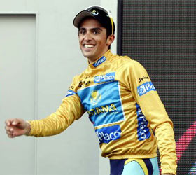 Alberto Contador, virtual vencedor de la vuelta a España 2008