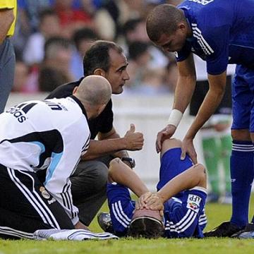 Guti se lesiono en Santander